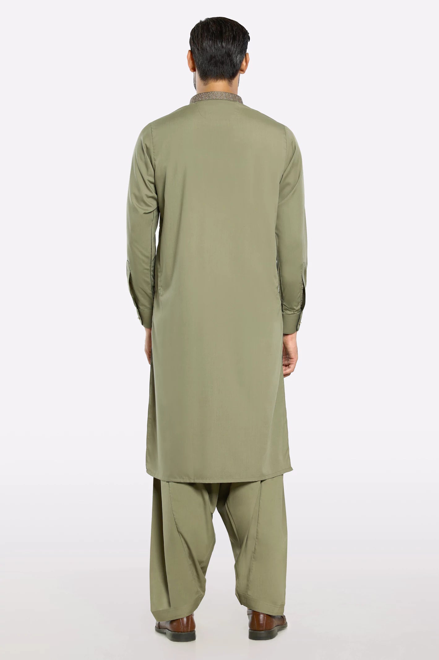 Green Wash & Wear Shalwar Kameez