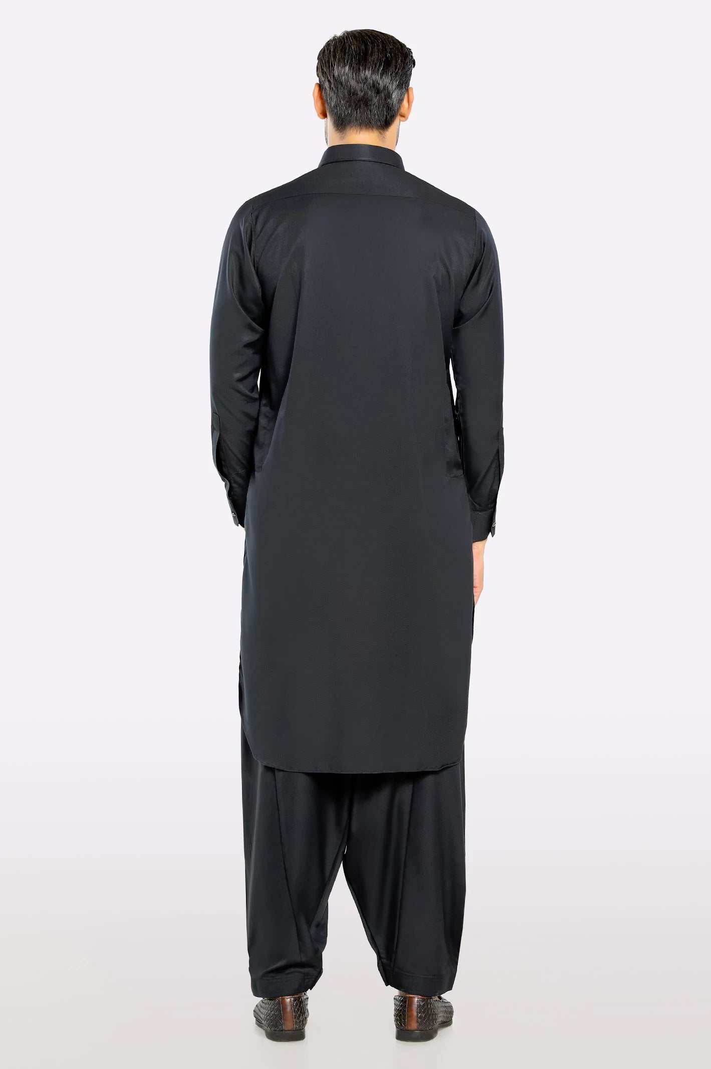 Black Wash & Wear Shalwar Kameez