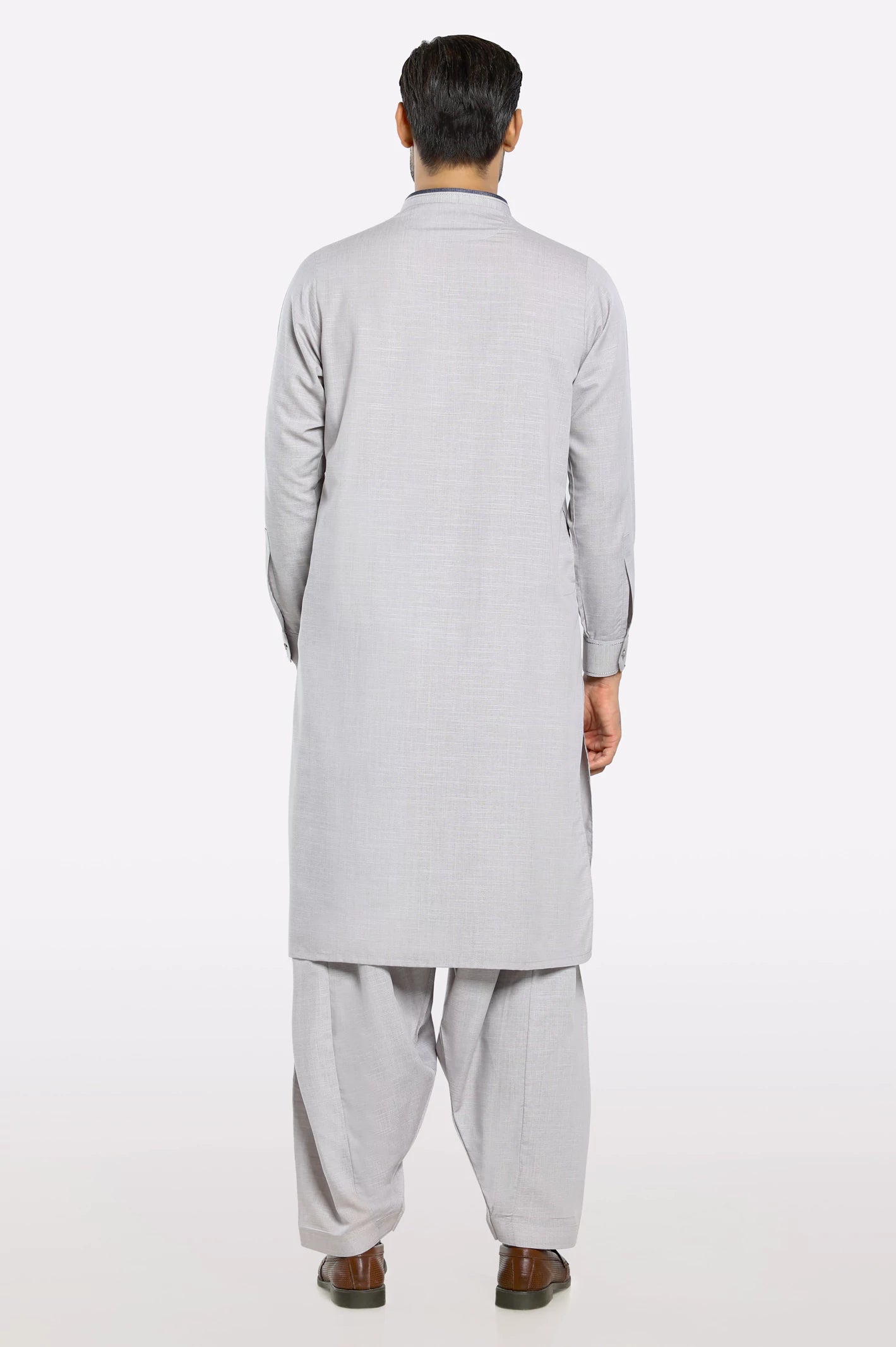 Grey Wash & Wear Shalwar Kameez