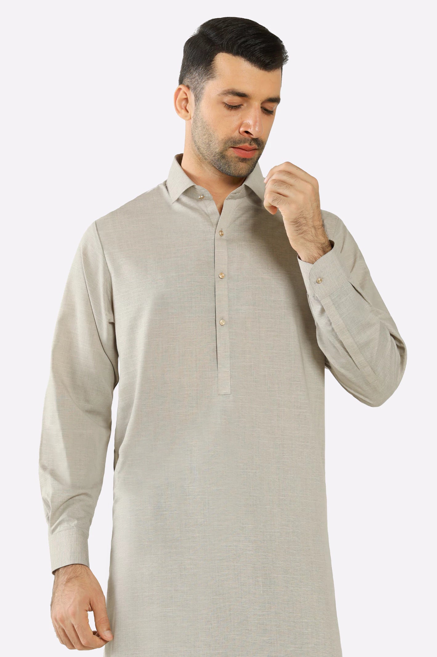 Beige Wash & Wear Shalwar Kameez