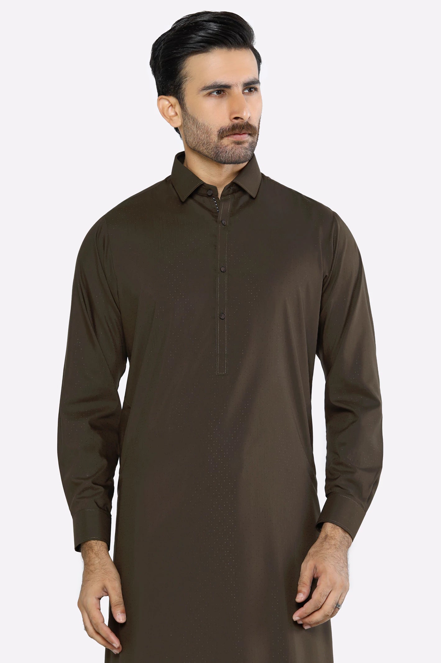 Dark Green Wash & Wear Shalwar Kameez