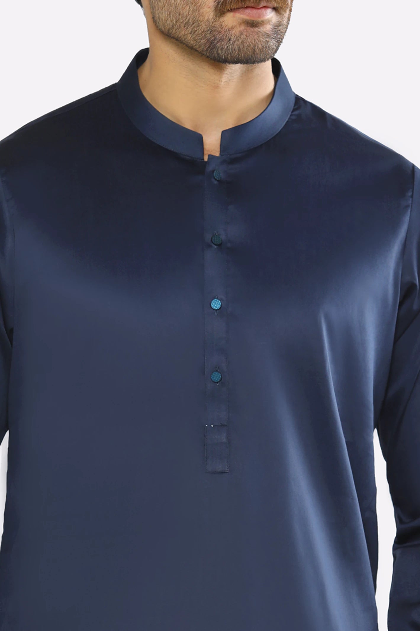 Navy Blue Cotton Shalwar Kameez