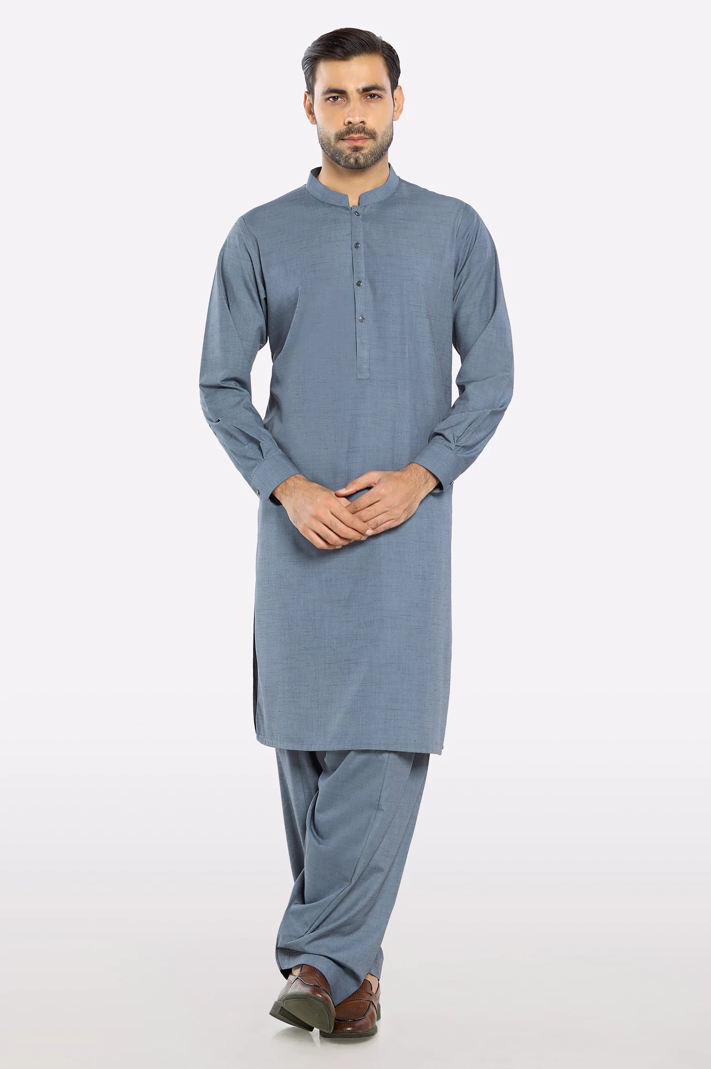 Blue Wash & Wear Shalwar Kameez