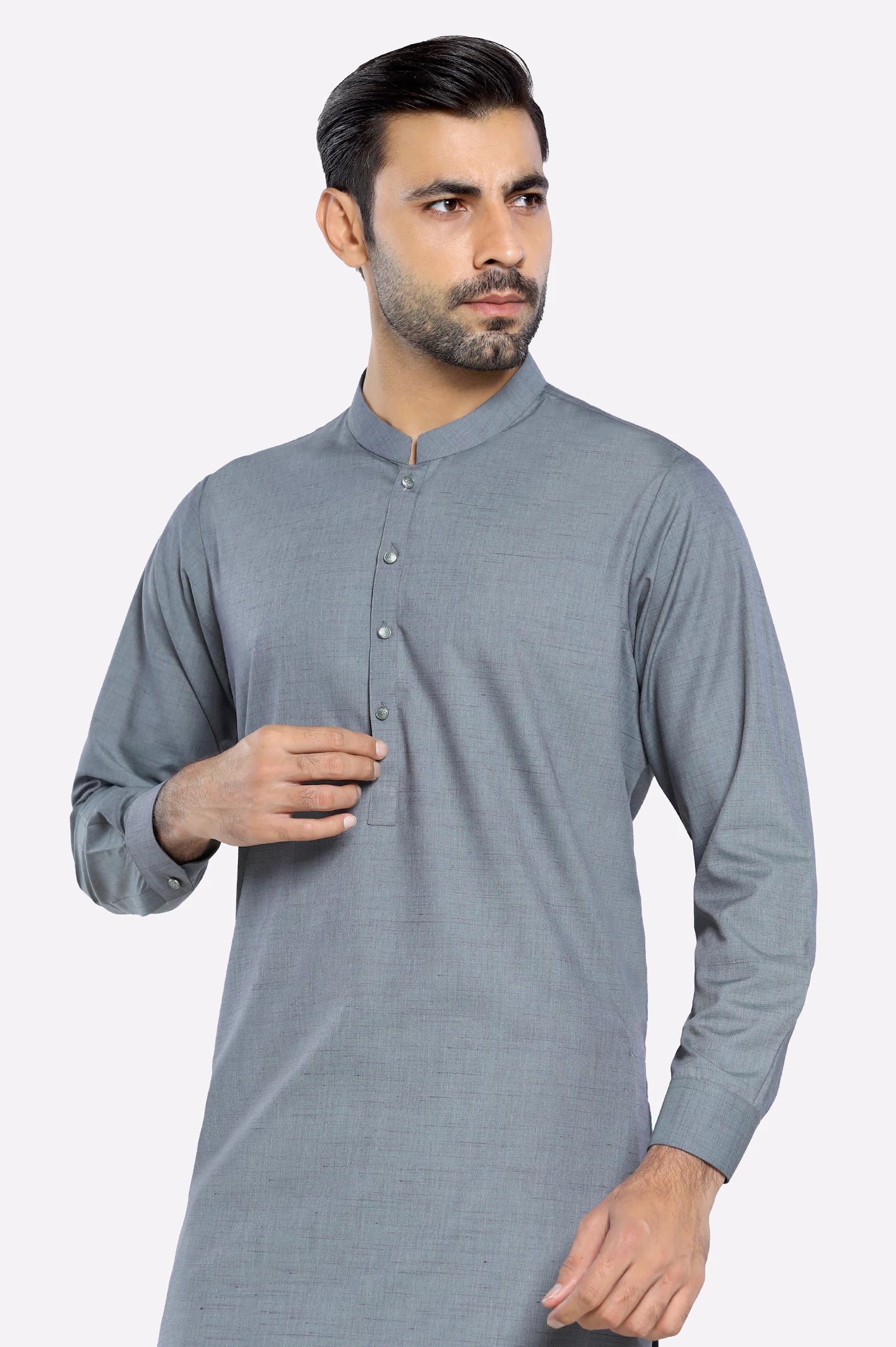 Grey Wash & Wear Shalwar Kameez