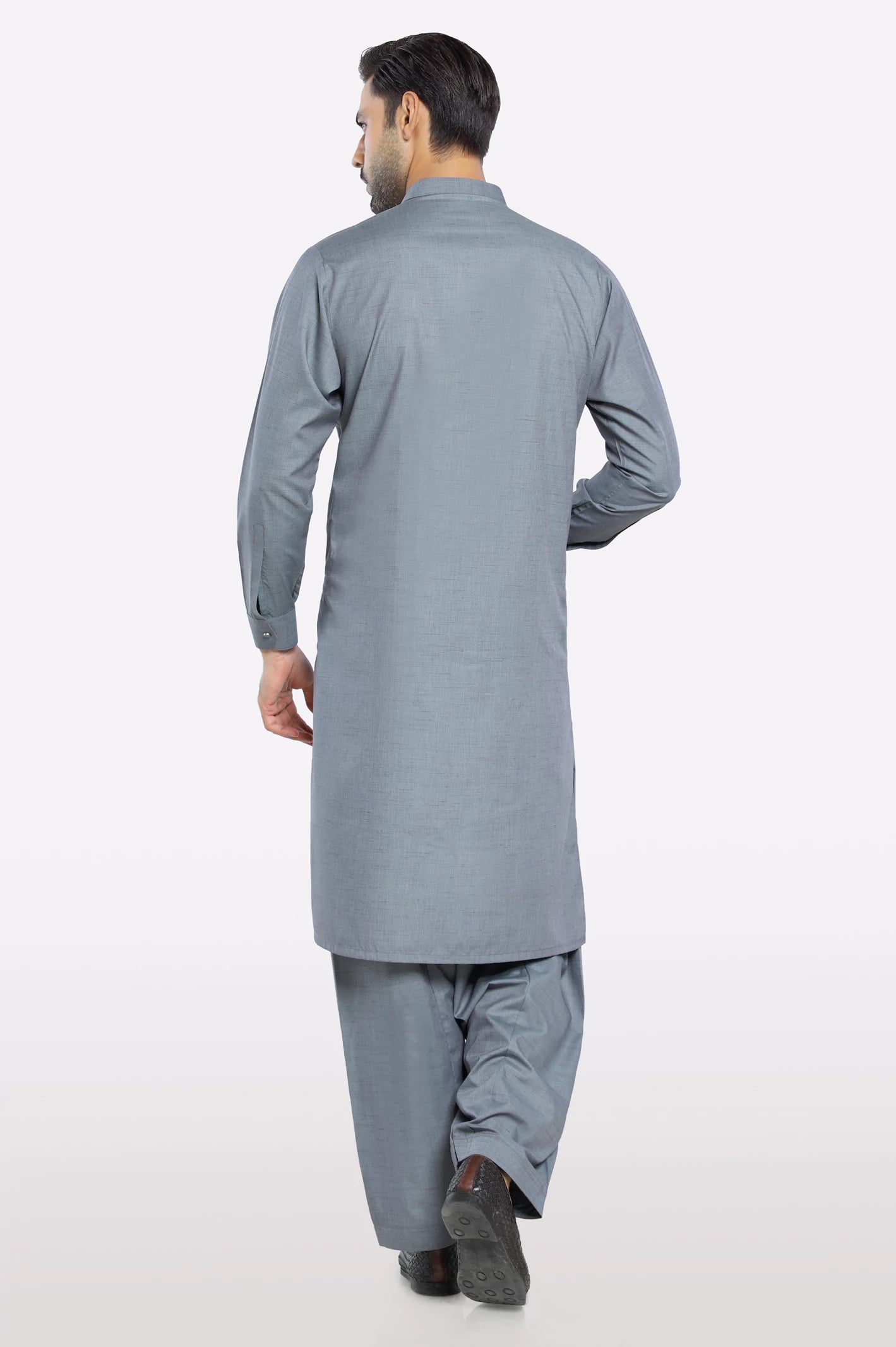 Grey Wash & Wear Shalwar Kameez