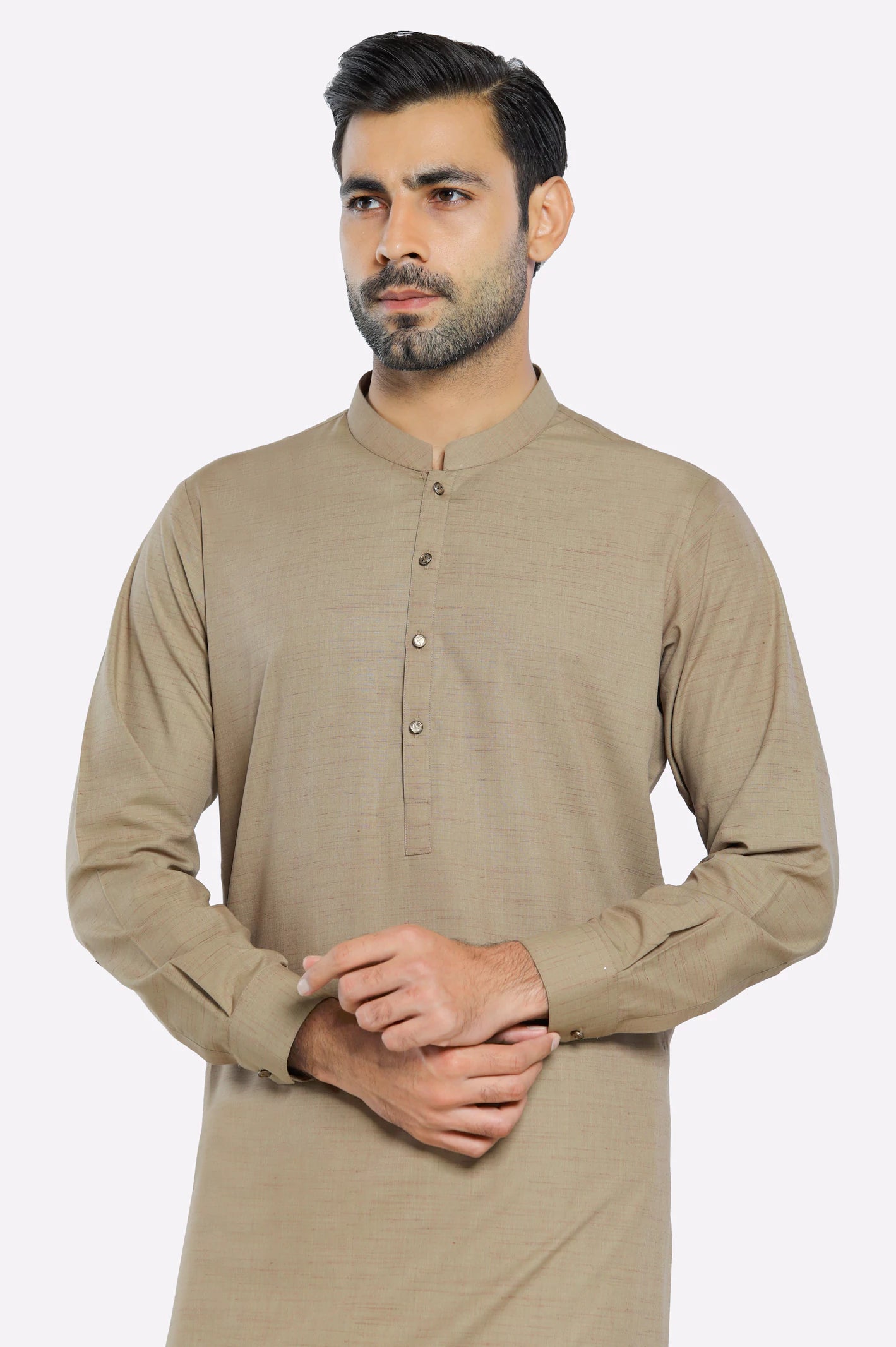 Light Brown Wash & Wear Shalwar Kameez