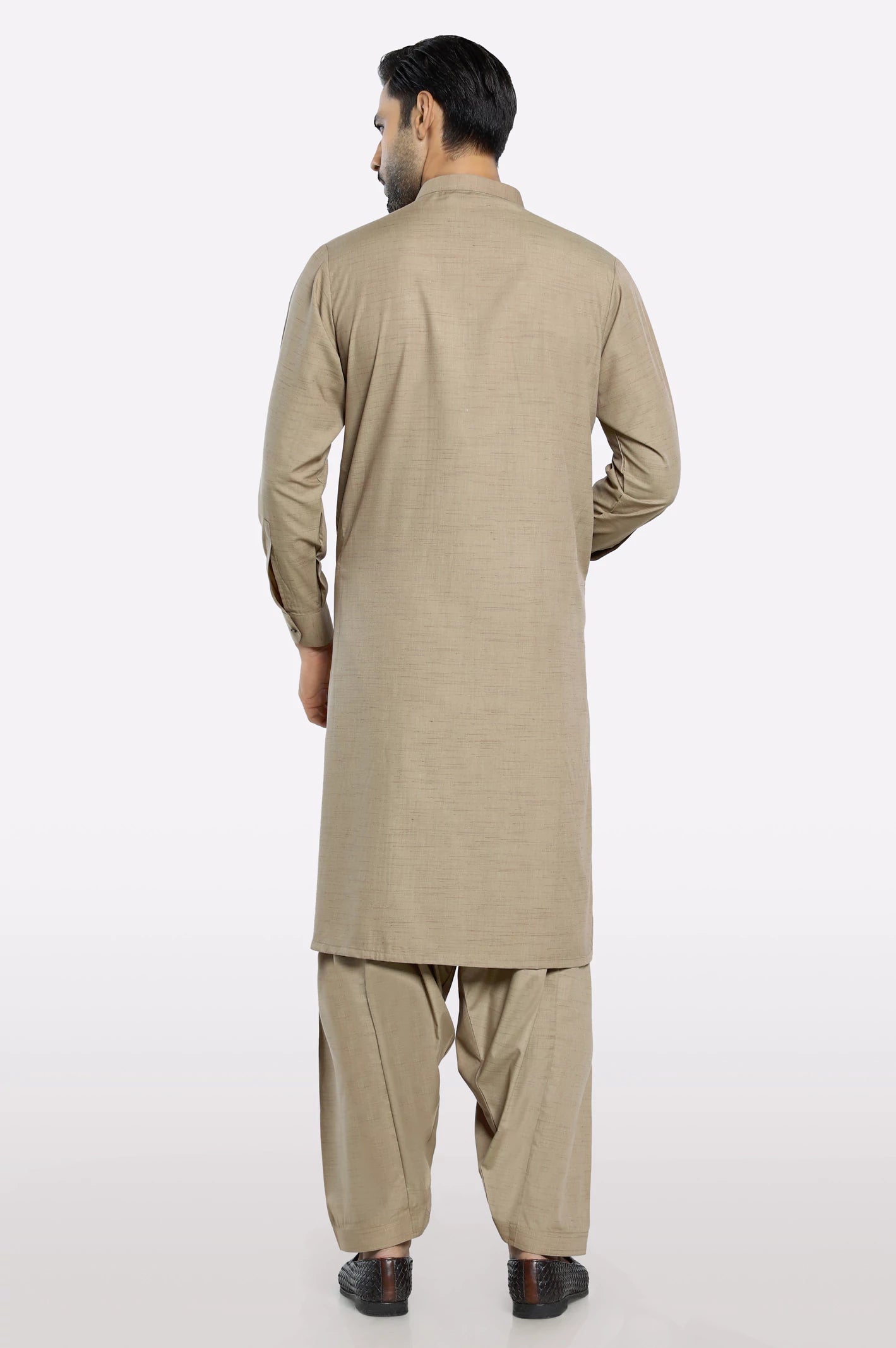 Light Brown Wash & Wear Shalwar Kameez