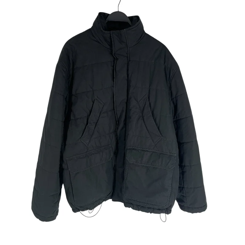 Men's Coats with Multi-Pocket DesignBALENCIAGA/Coat/3/Polyester/BLK/back balenci logo