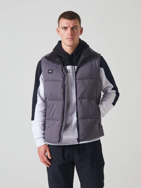 Men's Coats with Convertible CollarsKylo Gilet Scorpion Grey