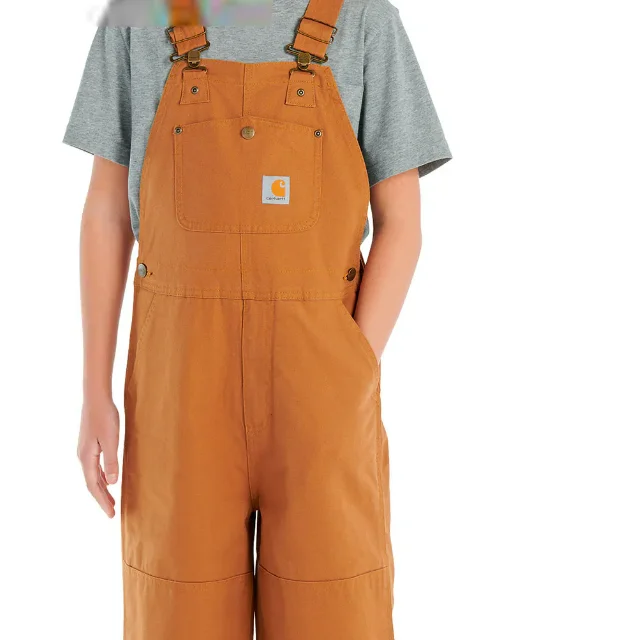 Cool Men's Pea CoatsCarhartt Kids' Loose Fit Canvas Quilt-Lined Overall Bibs