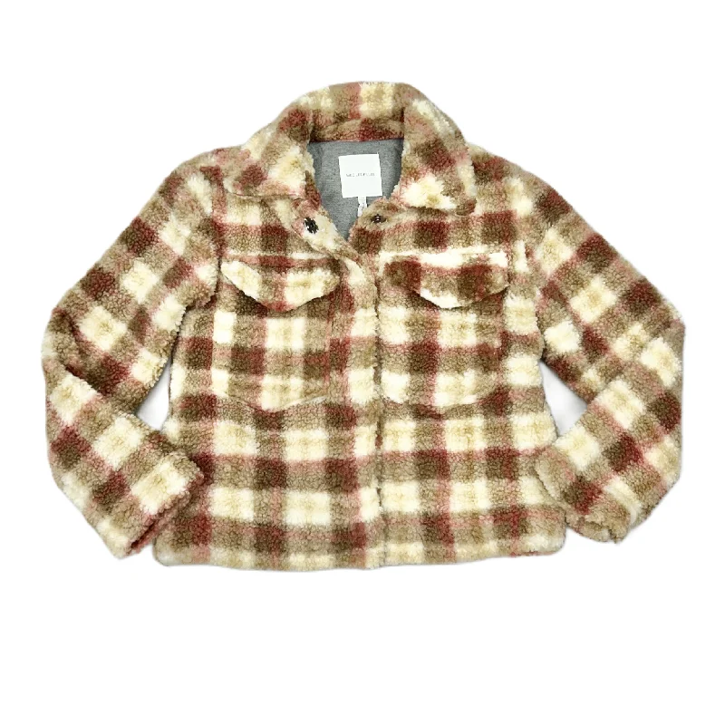 Winter-Ready Men's CoatsCoat Faux Fur & Sherpa By Avec Les Filles In Plaid Pattern, Size: Xs