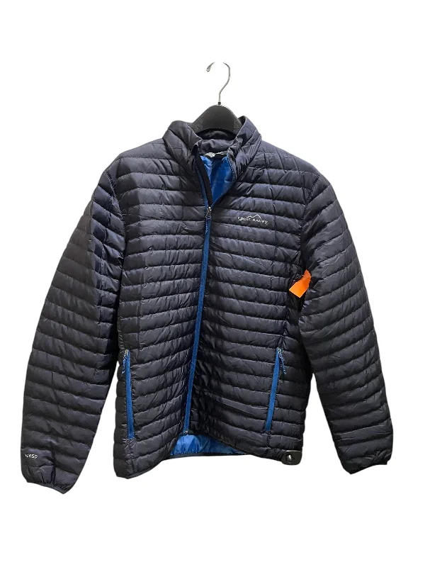 Men's Coats for RunningCoat Puffer & Quilted By Eddie Bauer In Navy, Size: M