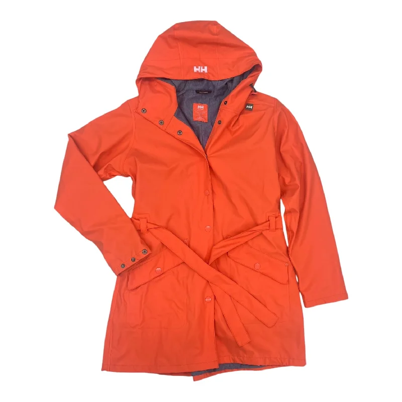 Men's Coats for Mild WeatherCoat Raincoat By Helly Hansen In Orange, Size:M