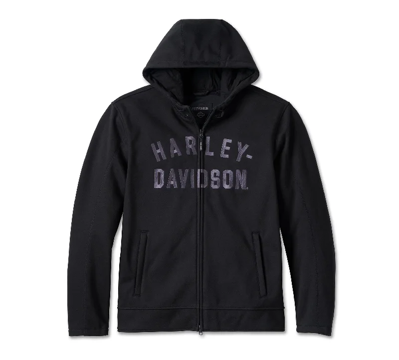 Men's Coats for All SeasonsHarley-Davidson Men's Deflector Hooded Riding Fleece, Black - 98102-23VM