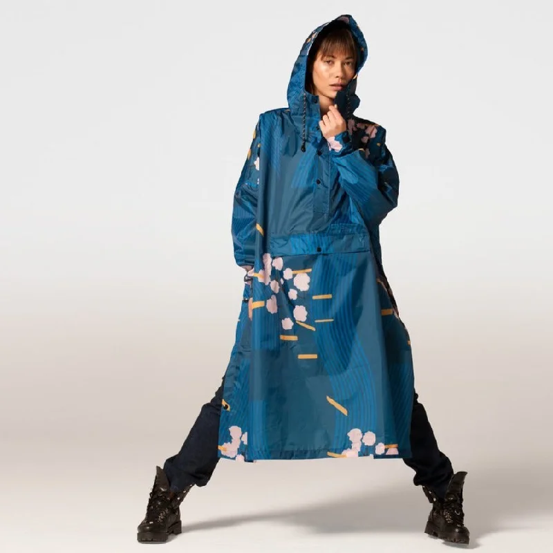 Men's Coats for Mild WeatherPoncho - Japanese Blossom