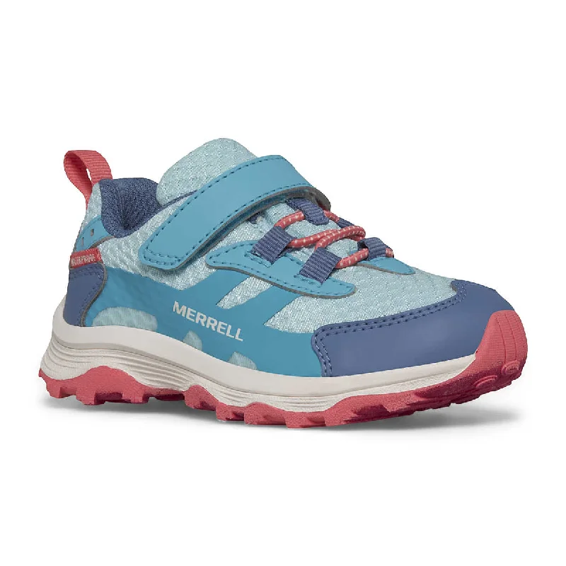 Men's Coats for Rainy WeatherChildrens' Moab Speed 2 Low A/C Waterproof Shoe - Turquoise/Coral