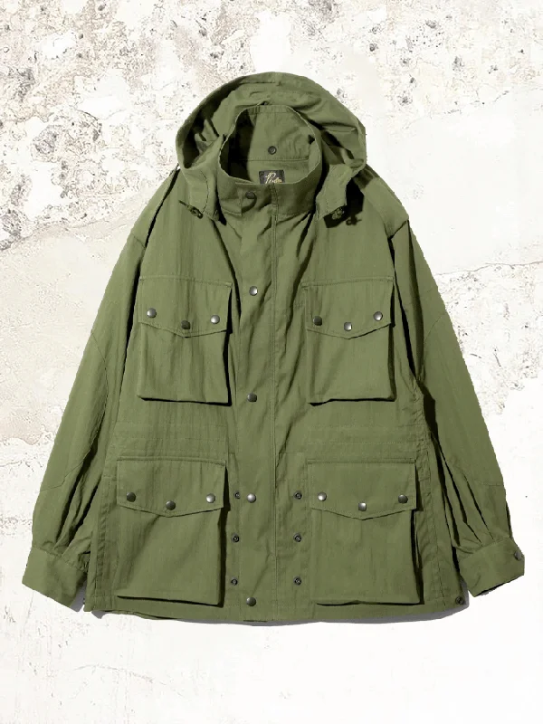 Men's Coats with Breathable FabricNeedles field Flap pockets coat