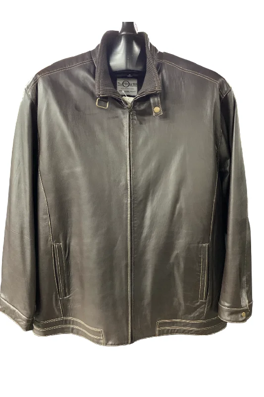 Men's Coats with Hand WarmersOversized Apex Leather