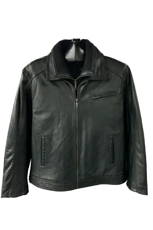 Men's Coats with Quilted LiningOversized Plunge Leather