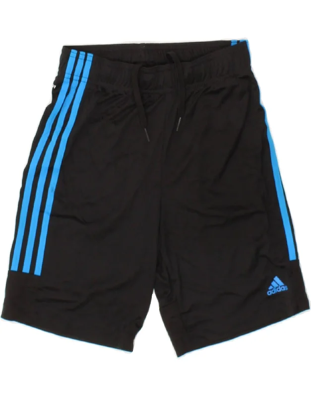 ADIDAS Boys Aeroready Sport Shorts 11-12 Years  Black Polyester