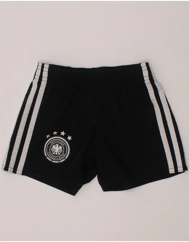 ADIDAS Boys Deutscher Fussball Bund Sport Shorts 2-3 Years  Black