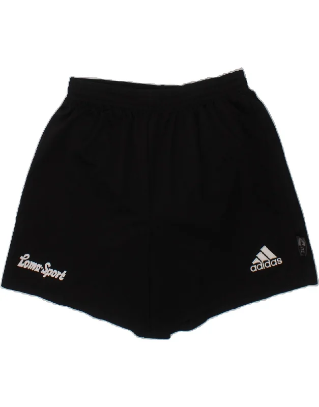 ADIDAS Boys Graphic Sport Shorts 13-14 Years  Black Polyester