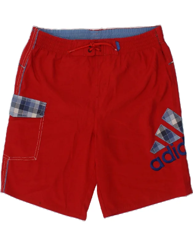 ADIDAS Boys Graphic Swimming Shorts 11-12 Years  Red