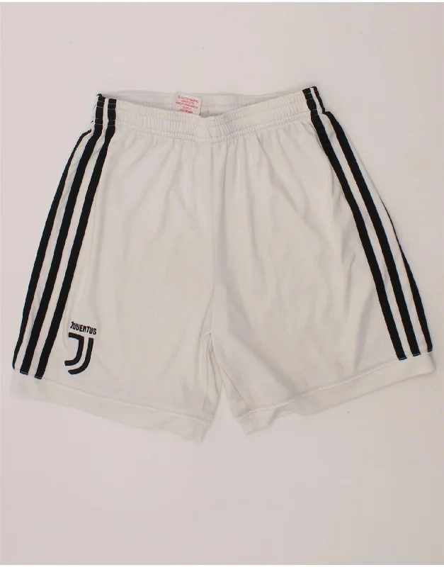 ADIDAS Boys Juventus Sport Shorts 11-12 Years  White Polyester