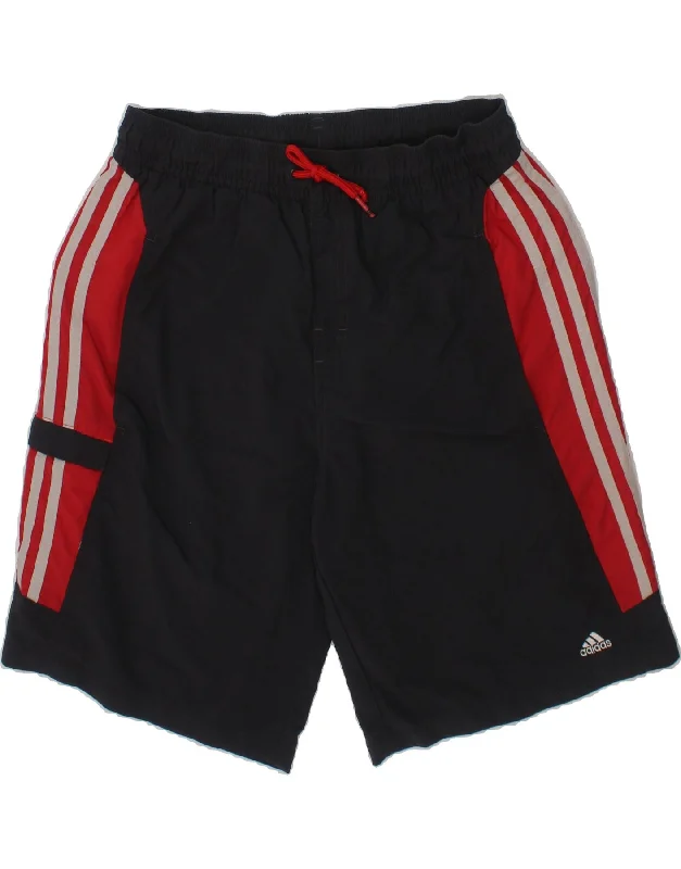 ADIDAS Boys Sport Shorts 13-14 Years  Grey Colourblock Nylon