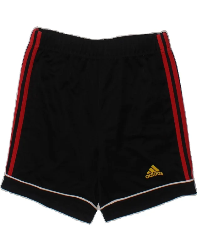 ADIDAS Boys Sport Shorts 3-4 Years  Black Polyester