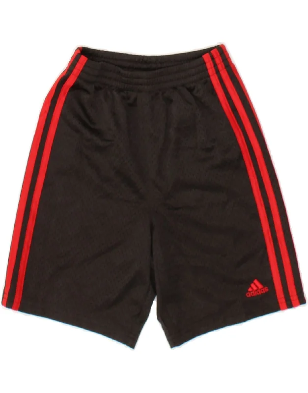 ADIDAS Boys Sport Shorts 6-7 Years  Black Polyester