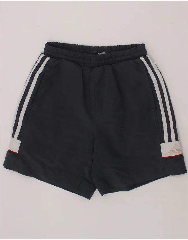 ADIDAS Boys Sport Shorts 7-8 Years  Grey Polyester