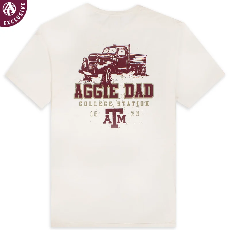 Men's Shirts with Lace-Up HemlinesTexas A&M Aggie Dad Maroon Truck T-Shirt