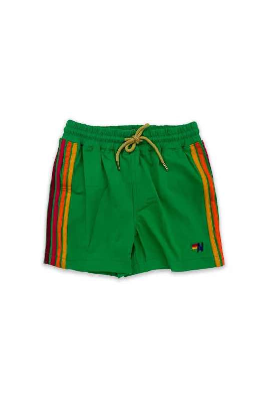 AVIATOR NATION KIDS FLEX BOARD SHORTS - KELLY GREEN