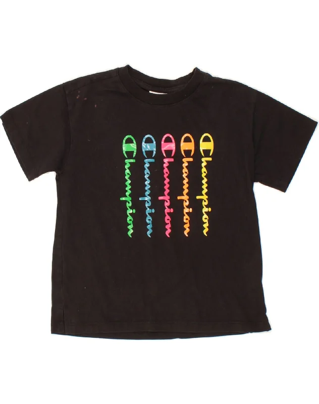 Striped Men's TopsCHAMPION Girls Graphic T-Shirt Top 11-12 Years Large Black