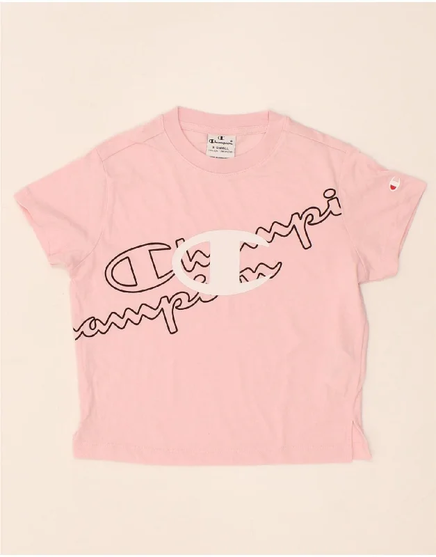 Men's Unique and Designer TopsCHAMPION Girls Graphic T-Shirt Top 5-6 Years XS Pink Cotton