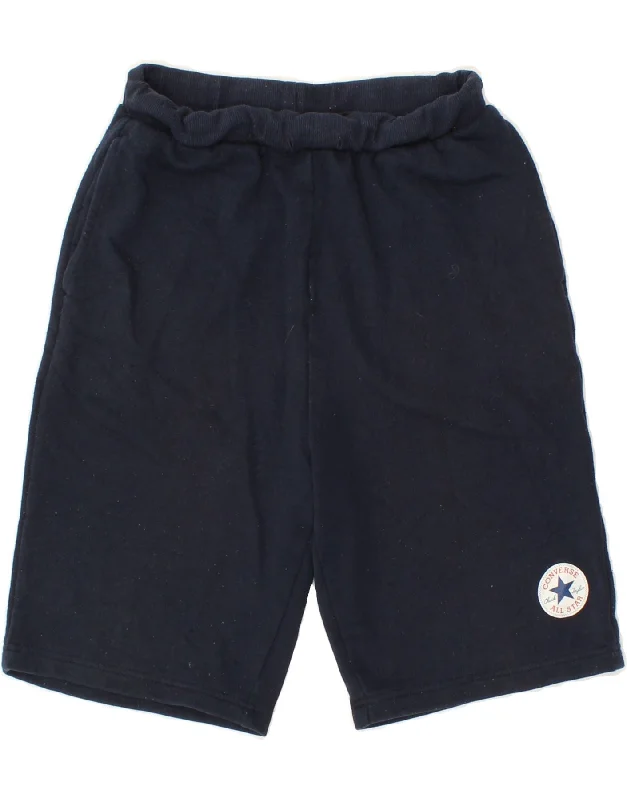 CONVERSE Boys Bermuda Sport Shorts 13-14 Years XL Navy Blue Cotton