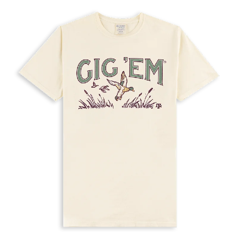 Men's Shirts with Rounded HemlinesGig 'Em Duck T-Shirt