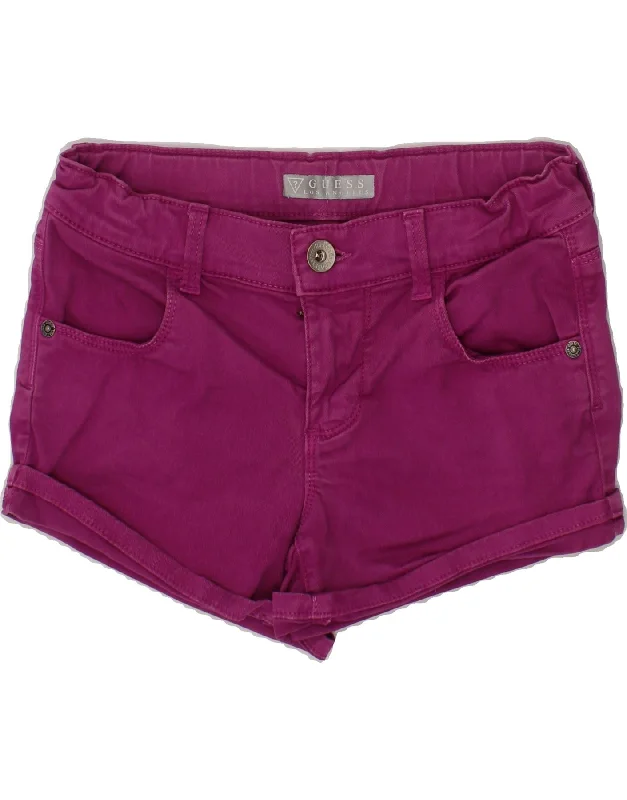 GUESS Girls Denim Shorts 9-10 Years W24  Pink