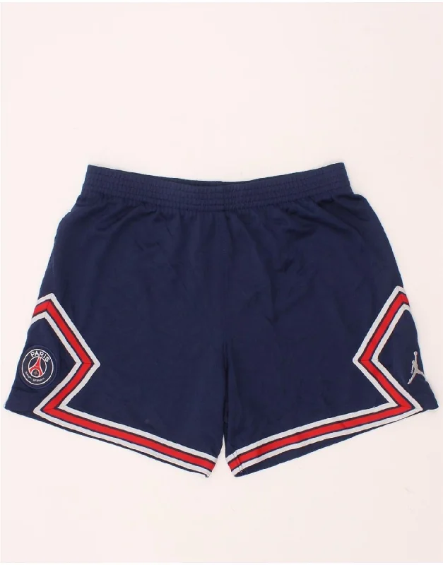 JORDAN Boys Paris Saint- Germain Sport Shorts 7-8 Years XL Navy Blue