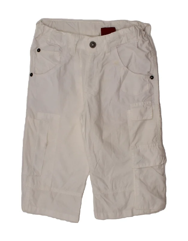 LEVI'S Boys Bermuda Shorts 7-8 Years W23 White Cotton