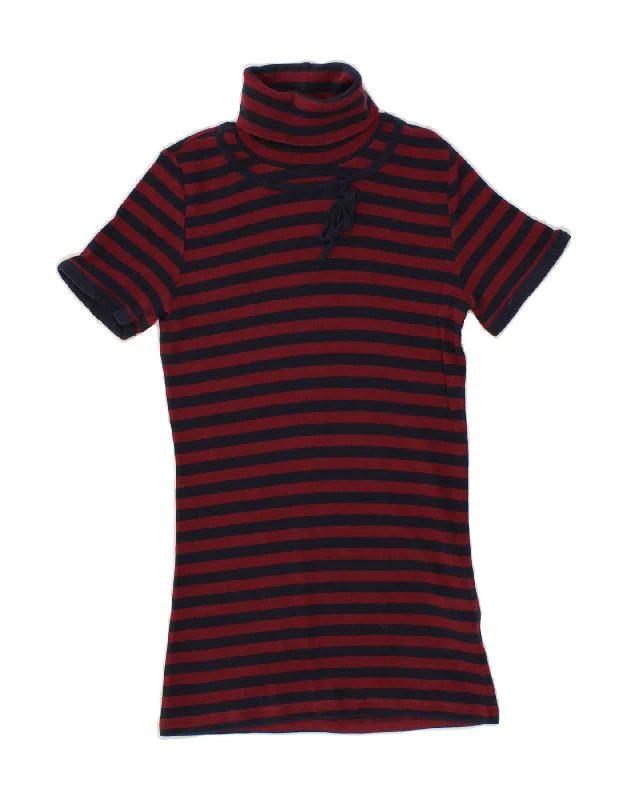 Men's Shirts with Embellished SleevesMAX & CO. Girls T-Shirt Dress 3-4 Years Small Red Striped Cotton