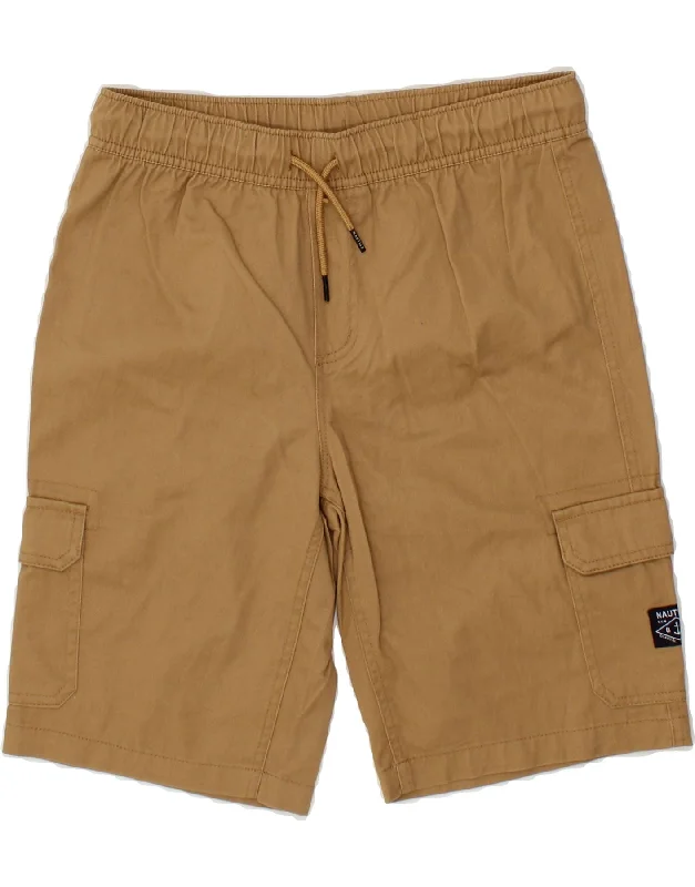 NAUTICA Boys Cargo Shorts 14-15 Years Large W28 Beige Cotton