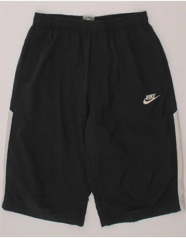 NIKE Boys Bermuda Sport Shorts 12-13 Years Large Grey Colourblock