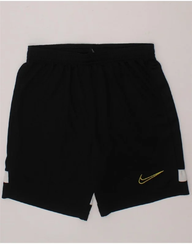 NIKE Boys Dri Fit Graphic Sport Shorts 10-11 Years Medium Black