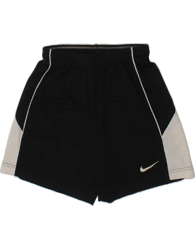 NIKE Boys Dri Fit Sport Shorts 10-11 Years Medium  Black Colourblock