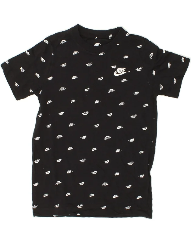 Men's Shirts with Scoop NecksNIKE Boys Graphic T-Shirt Top 10-11 Years Medium  Black Cotton