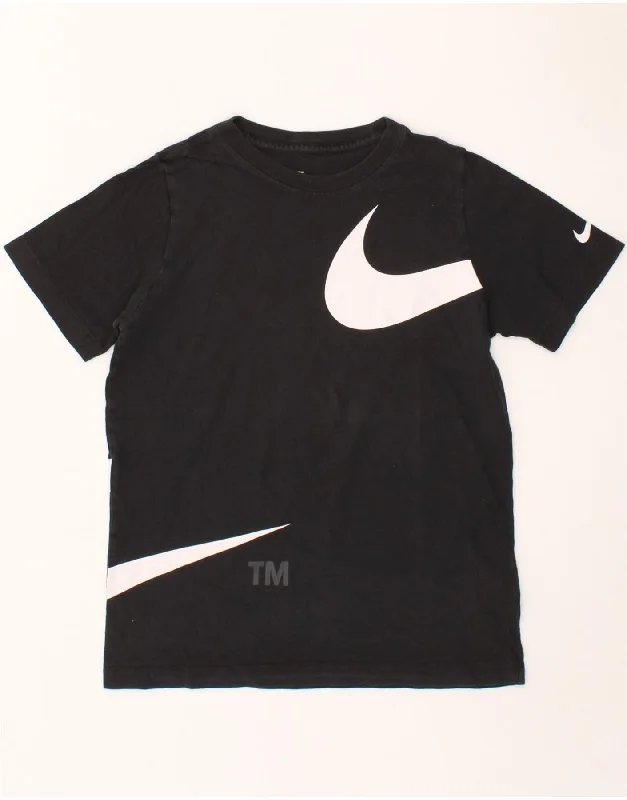 Men's Short-Sleeved ShirtsNIKE Boys Graphic T-Shirt Top 12-13 Years Large Black Cotton