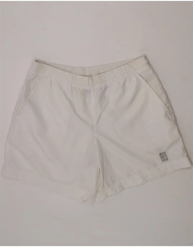 NIKE Boys Sport Shorts 10-11 Years Medium White Polyester