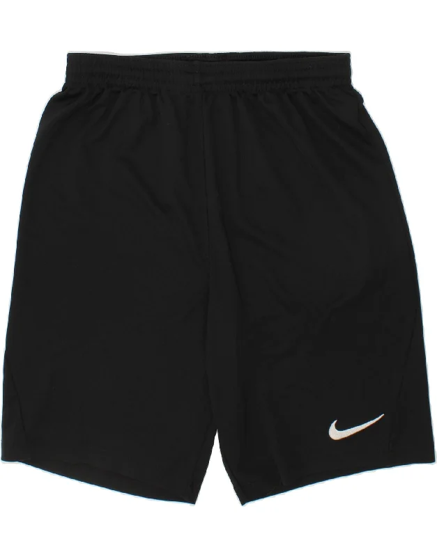 NIKE Boys Sport Shorts 12-13 Years Large Black Polyester